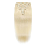 613 Brazilian Raw Straight Clip-Ins (7pp)